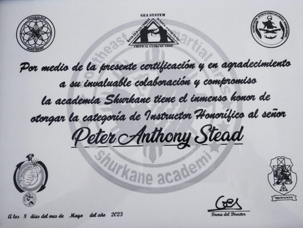 Diploma de Instructor de Peter